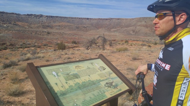 Biking Moab Dinosaur Trail Sign