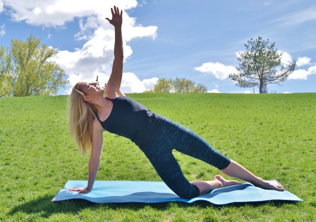 Modified Side Plank Yoga Pose