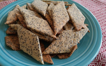 Gluten-Free Almond Sesame Crackers: Dip Lovers Rejoice!