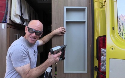 Cutting a Hole in Our RV’s Wall – Seeking More Storage