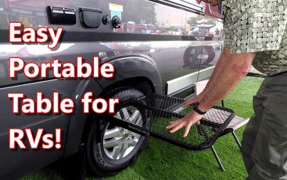 The Tailgater Tire Table – an Easy RV Table Solution
