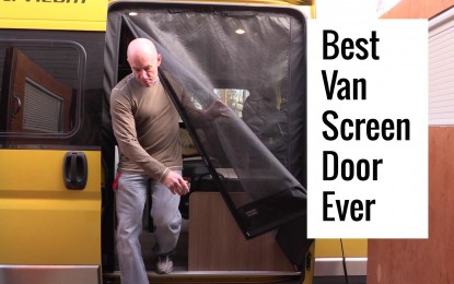 The Best Screen Door We’ve Ever Seen on a Camper Van