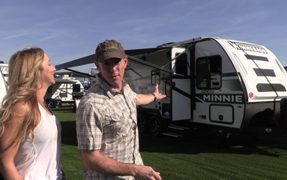 High Tech Travel Trailer Review –  The Winnebago Micro Minnie FLX