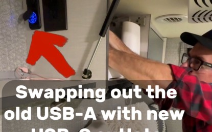 Swapping USB-A Outlets for USB-C Outlets in our RV