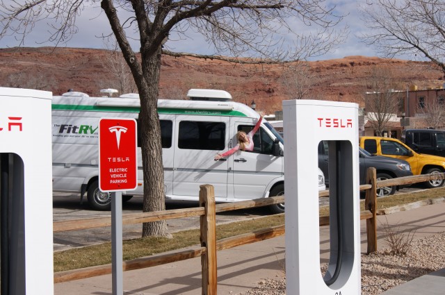 Tesla Pumps in Moab