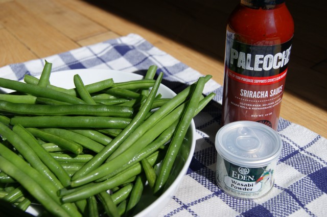 Wasabie Green Beans Ingredients Recipe