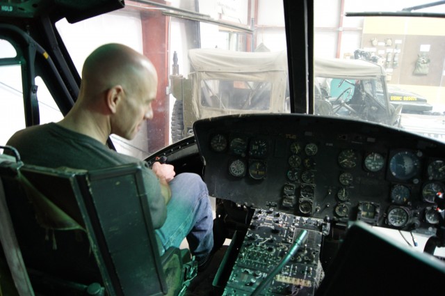 Inside Helicopter at Heartland Museum Nebraska James Adinaro