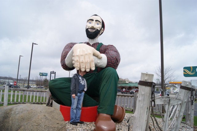 Lumberjack with Big Hands in Michigan
