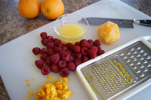 Raspberry Orange Ice Cube Flavored Water Recipe