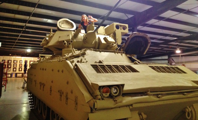 Inside Bradley Tank Heartland Museum Nebraska Stefany Adinaro