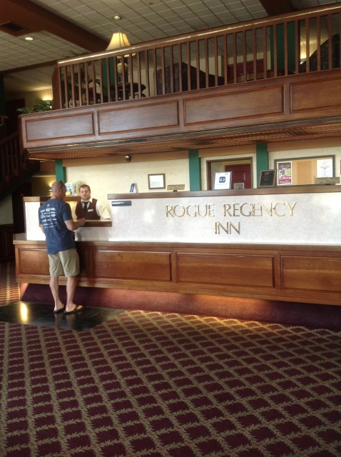 Checking in to the Rogue Regency Inn